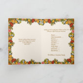 Guadalupe Maagd Maria Katholieke Bouquet Bedankkaart (Binnen)