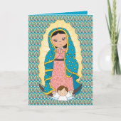 Guadalupe Maagd Maria Kind Engel Feestdag Bedankkaart (Voorkant)