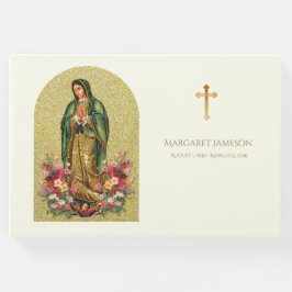 Guadalupe Maagd Mary Funeral Memorial Guest Book Gastenboek