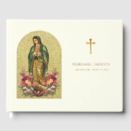 Guadalupe Maagd Mary Funeral Memorial Guest Book Gastenboek