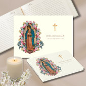 Guadalupe Maagd Mary Funeral Memorial Guest Book Gastenboek