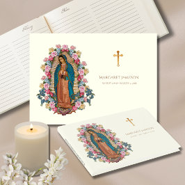 Guadalupe Maagd Mary Funeral Memorial Guest Book Gastenboek