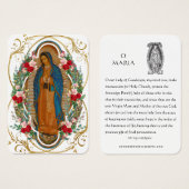Guadalupe Maagd Mary Spain Prayer Heilige Kaart (Voorkant /achterkant)