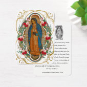 Guadalupe Maagd Mary Spain Prayer Heilige Kaart (Bureau)
