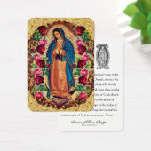 Guadalupe Maagd Mary Spain Prayer Heilige Kaart (Bureau)