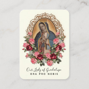 Guadalupe Maagd Mary Spain Prayer Heilige Kaart