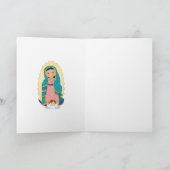 Guadalupe Mary Child Angel Bedankkaart (Binnen)