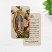 Guadalupe Mary Prayer Tegen Heresies Visitekaartje (Bureau)