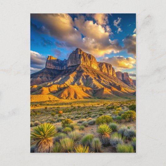 Guadalupe Mountains Nationaal Park Gouden Uur Briefkaart (Voorkant)