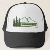Guadalupe Mountains Nationaal Park Groene Strepen Trucker Pet (Voorkant)