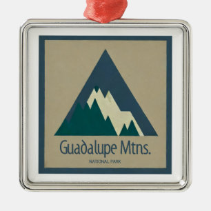 Guadalupe Mountains Nationaal Park Rustiek Metalen Ornament