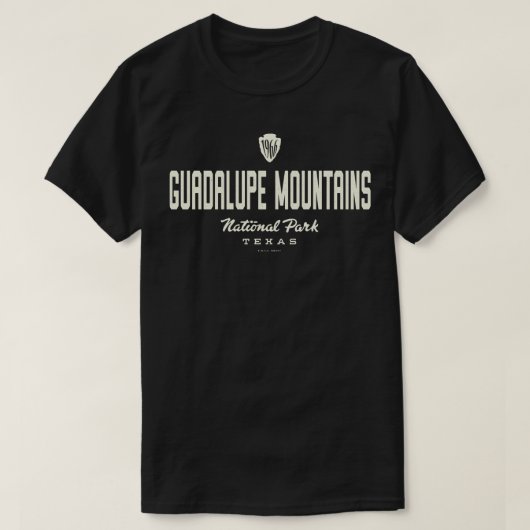 Guadalupe Mountains National Park 1966 Arrowhead T T-shirt (Design voorkant)