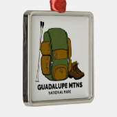 Guadalupe Mountains National Park Backpack Metalen Ornament (Rechts)