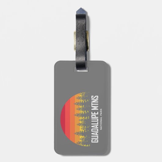 Guadalupe Mountains National Park Bagagelabel (Achterkant verticaal)