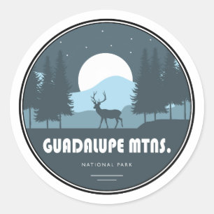 Guadalupe Mountains National Park Deer Ronde Sticker