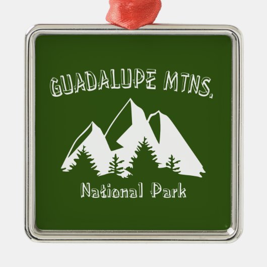 Guadalupe Mountains National Park Metalen Ornament (Voorkant)