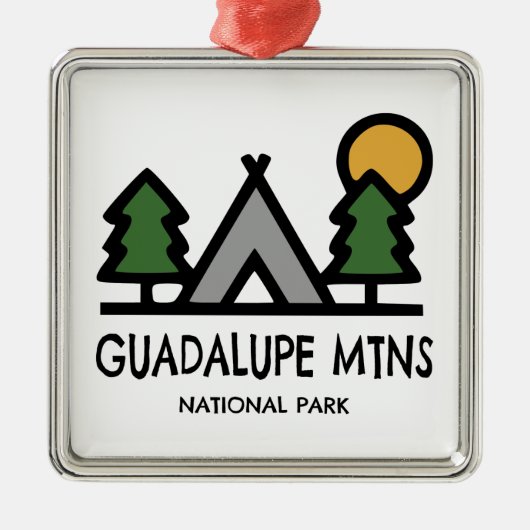 Guadalupe Mountains National Park Metalen Ornament (Voorkant)