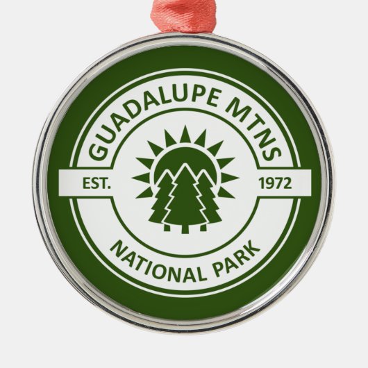 Guadalupe Mountains National Park Metalen Ornament (Voorkant)