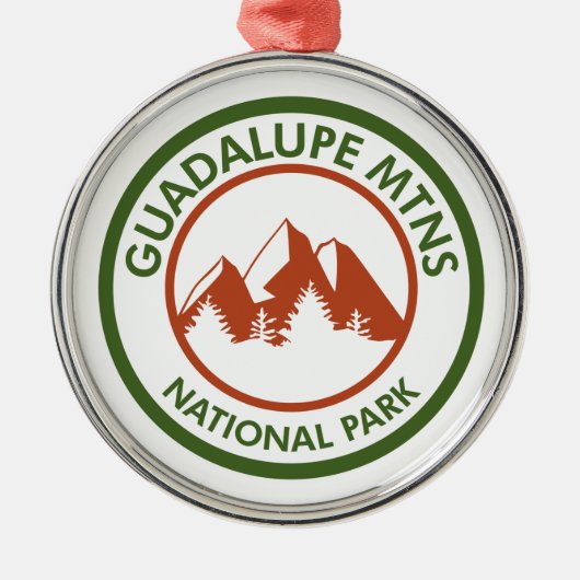 Guadalupe Mountains National Park Metalen Ornament (Voorkant)