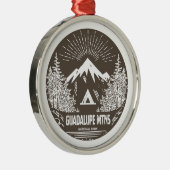 Guadalupe Mountains National Park Metalen Ornament (Rechts)