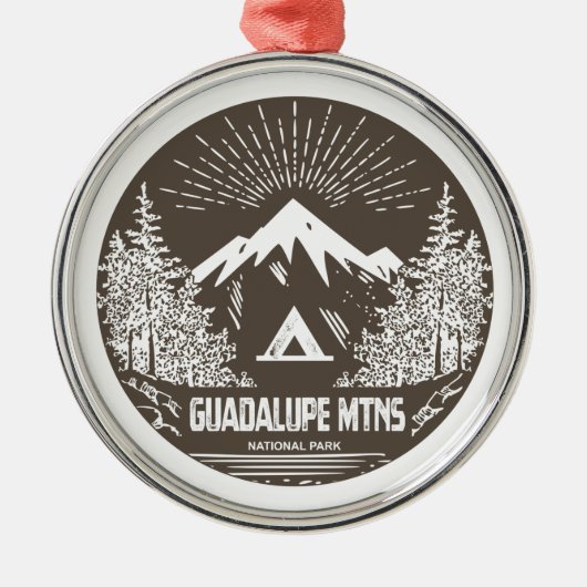 Guadalupe Mountains National Park Metalen Ornament (Voorkant)