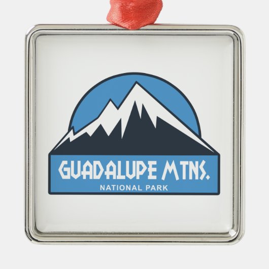 Guadalupe Mountains National Park Metalen Ornament (Voorkant)