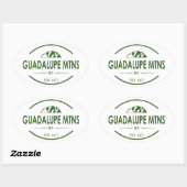 Guadalupe Mountains National Park Ovale Sticker (Vel)