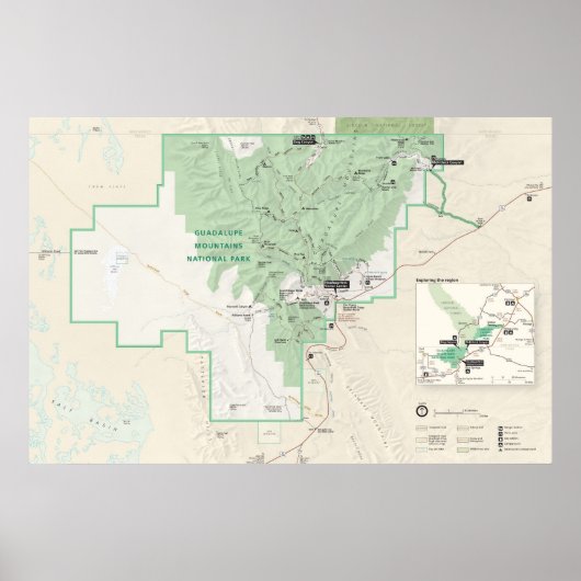 Guadalupe Mountains National Park Poster (Voorkant)