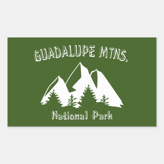 Guadalupe Mountains National Park Rechthoekige Sticker (Voorkant)