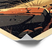 Guadalupe Mountains National Park Retro Poster (Hoek)