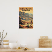Guadalupe Mountains National Park Retro Poster (Keuken)