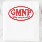 Guadalupe Mountains National Park rode ovale stick Ovale Sticker (Tas)