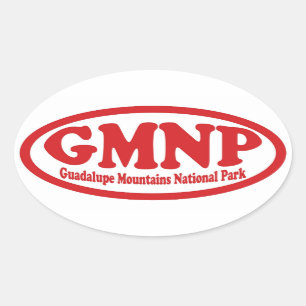 Guadalupe Mountains National Park rode ovale stick Sticker