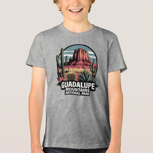 Guadalupe Mountains National Park Texas Tri-Blend Shirt (Voorkant)
