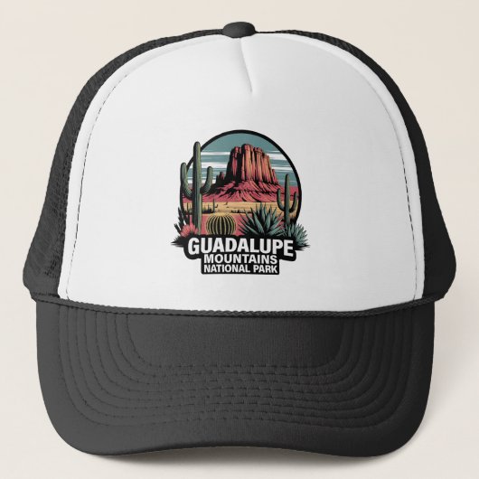 Guadalupe Mountains National Park Texas Trucker Pet (Voorkant)