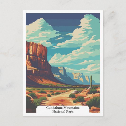 Guadalupe Mountains National Park, Texas, Verenigd Briefkaart (Voorkant)