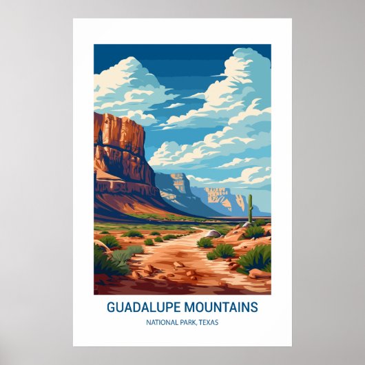 Guadalupe Mountains National Park, Verenigde State Poster (Voorkant)