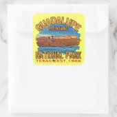 Guadalupe Mountains National Park Vierkante Sticker (Tas)