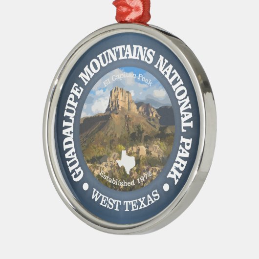Guadalupe Mountains NP Metalen Ornament (Links)