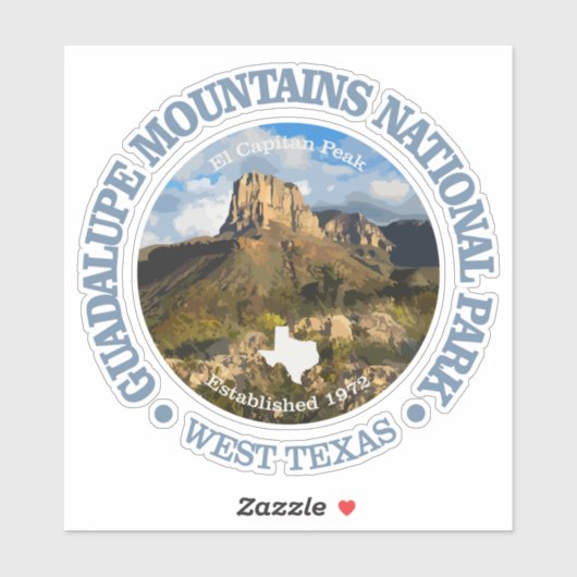 Guadalupe Mountains NP Sticker (Vel)