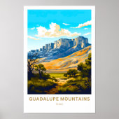 Guadalupe Mountains Texas Reisprint Poster (Voorkant)
