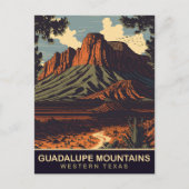Guadalupe Mountains, Western, reizen Briefkaart (Voorkant)