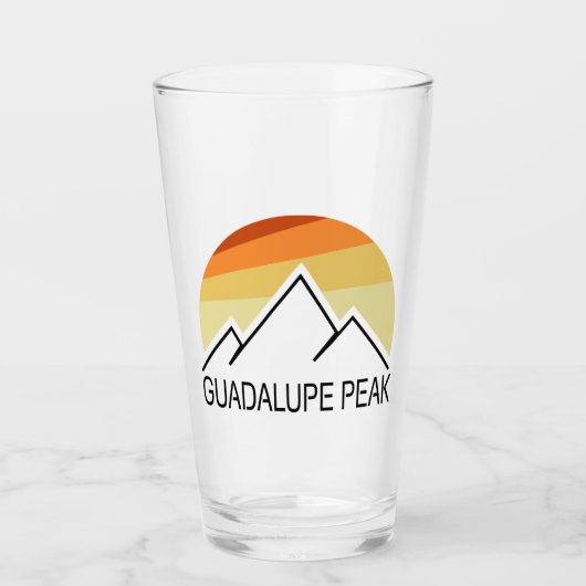 Guadalupe Peak Retro Glas (Voorkant)