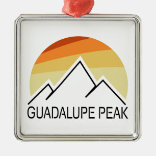Guadalupe Peak Retro Metalen Ornament