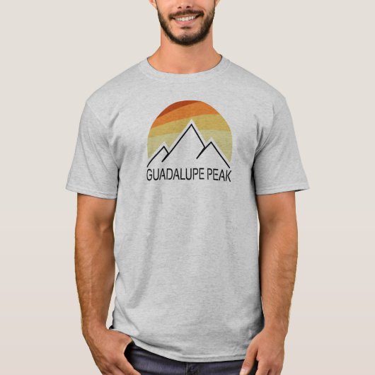 Guadalupe Peak Retro T-shirt (Voorkant)