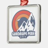 Guadalupe Peak Texas Sun Eagle Metalen Ornament (Links)