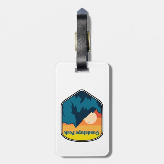 Guadalupe Peak Texas Sunrise Bagagelabel (Achterkant verticaal)