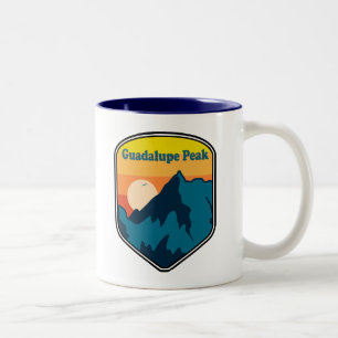 Guadalupe Peak Texas Sunrise Tweekleurige Koffiemok