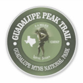 Guadalupe Peak Trail (O) Sticker (Voorkant)