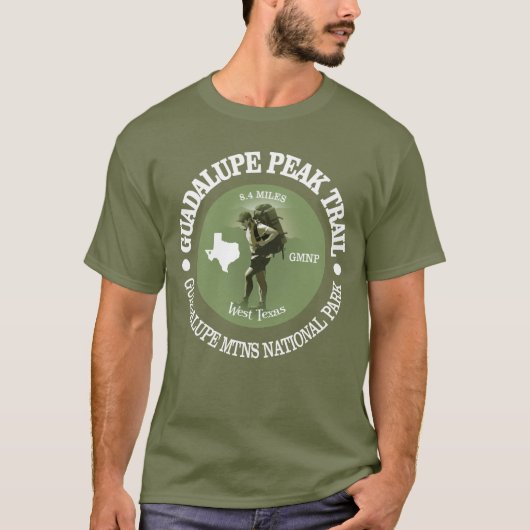 Guadalupe Peak Trail (O) T-shirt (Voorkant)